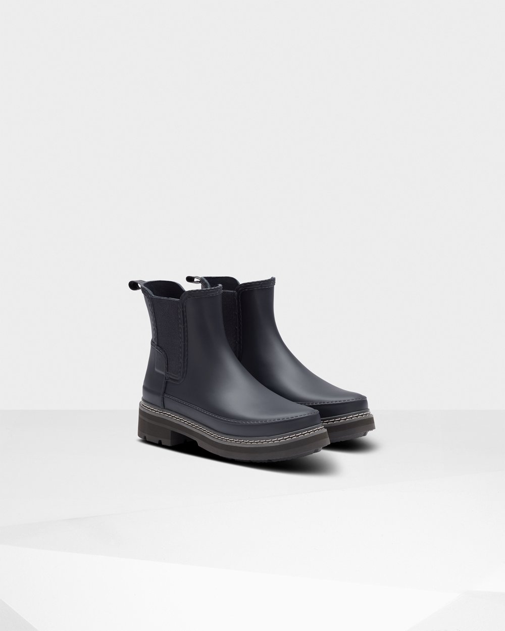 Chelsea Boots Dames - Hunter Refined Stitch Detail - Donker Blauw - 25GBMEORL